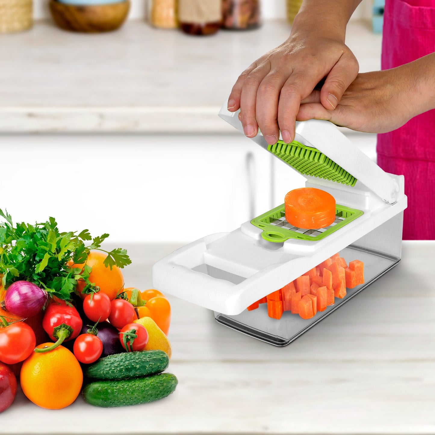 Kitchenova 12-in-1 Vegetable Chopper Set – Multifunction Food Prep Tool