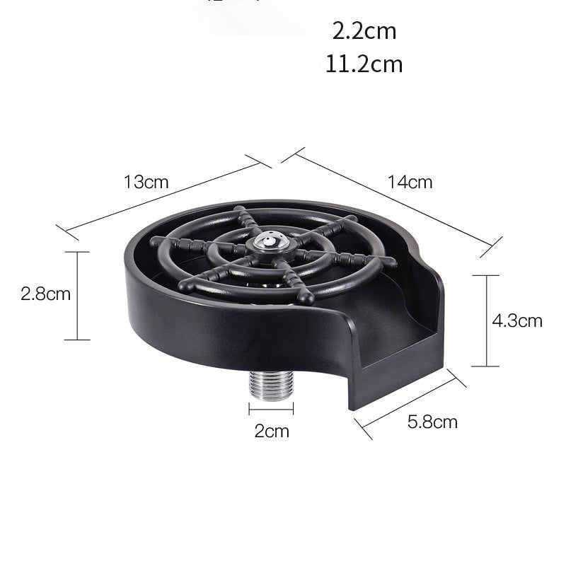 Kitchenova High-Pressure Cup Washer – Automatic Sink Glass Rinser