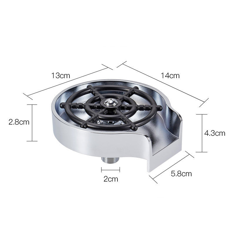 Kitchenova High-Pressure Cup Washer – Automatic Sink Glass Rinser