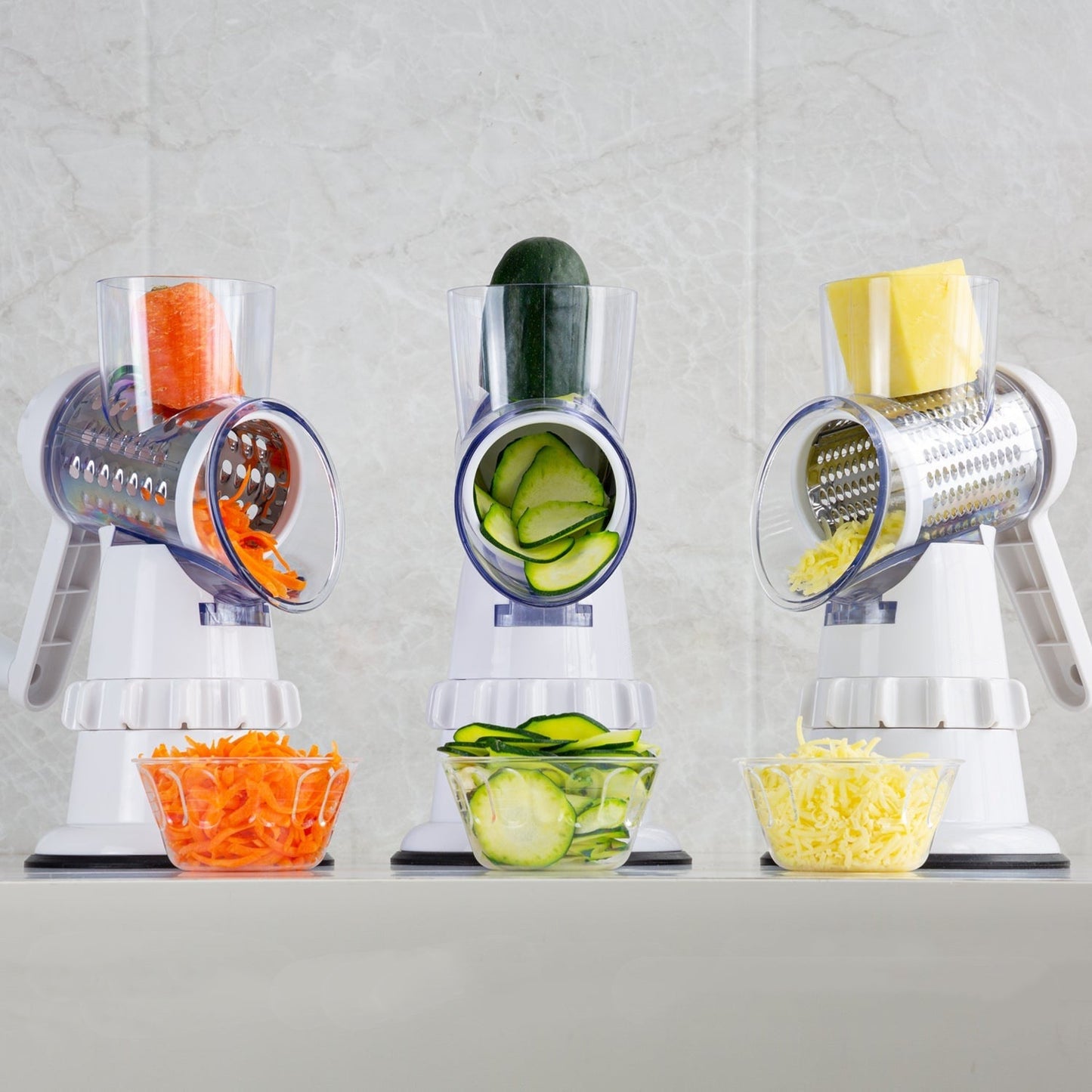 Kitchenova 3-in-1 Vegetable Slicer – Multifunction Mandoline Cutter